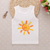 Bé sling vest cotton mỏng mới bé gái bụng mặc cậu bé không tay đầu. 