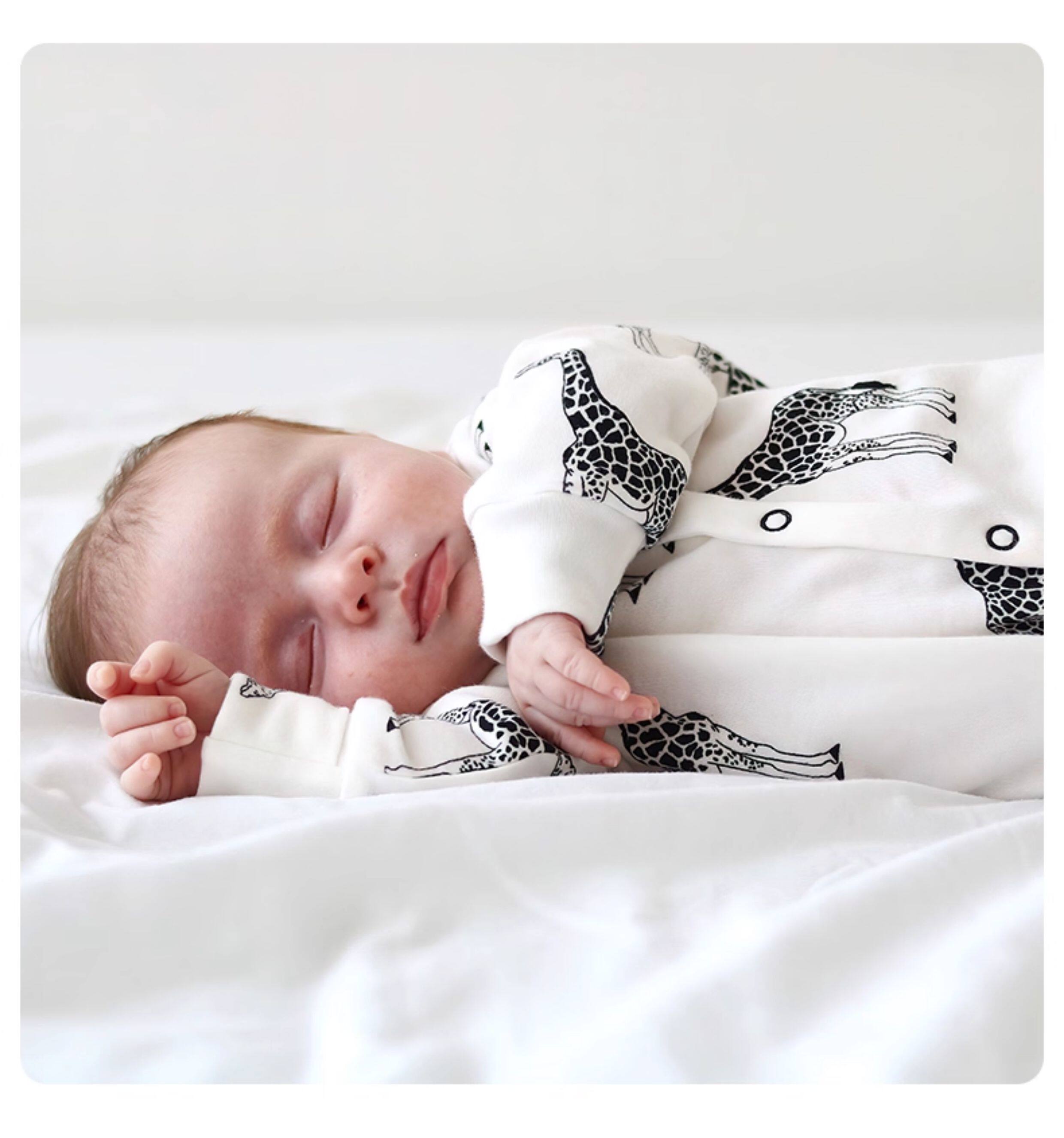tinypeople婴幼儿包脚连体衣春秋可爱时髦小鹿印花宝宝开档外出服 — 7