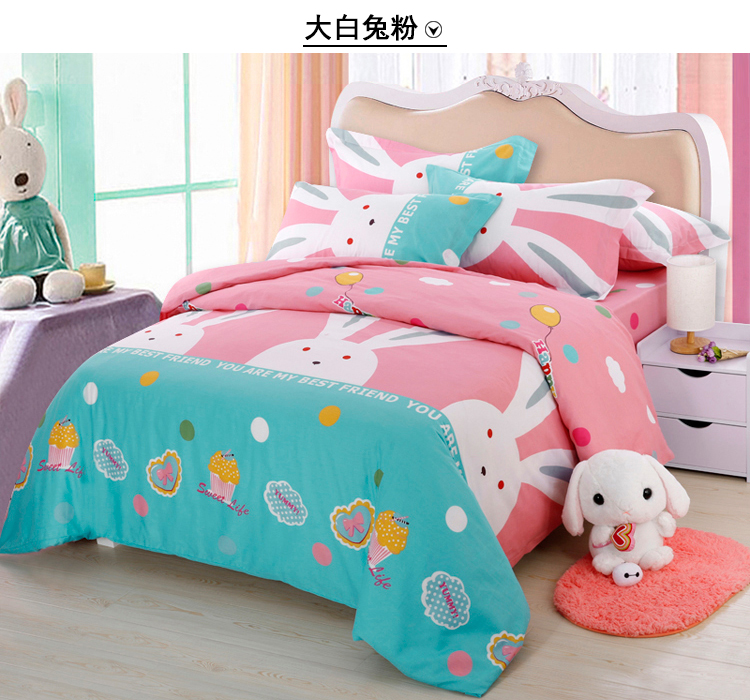 Mảnh duy nhất của bông 1.2m1.5 mét trẻ em phim hoạt hình mẫu giáo quilt cover bông mùa hè bé quilt cover bé tùy chỉnh