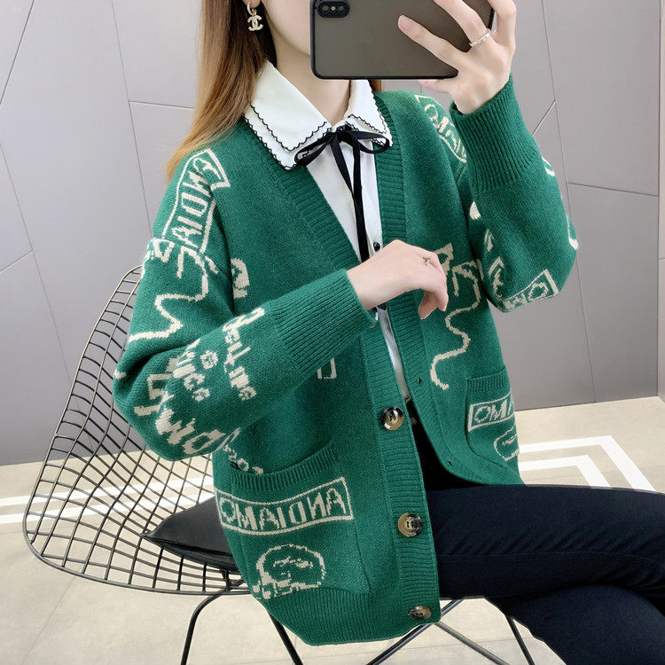 Small pregnant women's jacket spring and autumn outerwear early autumn 2022 new autumn and winter fashion autumn jacket knitted cardigan