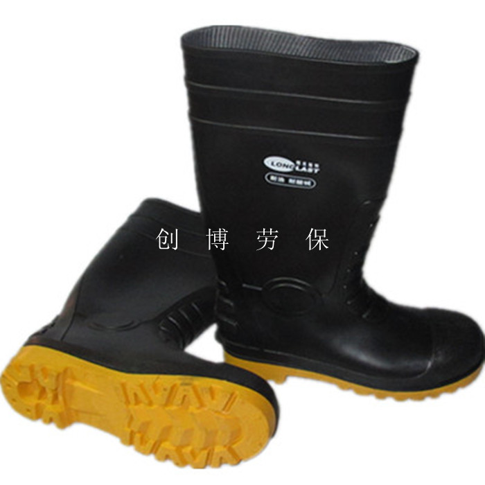 Labor protection shoes Anti-smashing and anti-piercing rain boots Oil and acid and alkali resistant rain boots Safety shoes Protective shoes Labor protection supplies