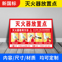 The use of fire hydrants where fire extinguishers are placed The companys enterprise prompt signboard Fire safety equipment Factory workshop garage special warning warning sign Plastic plate material customization