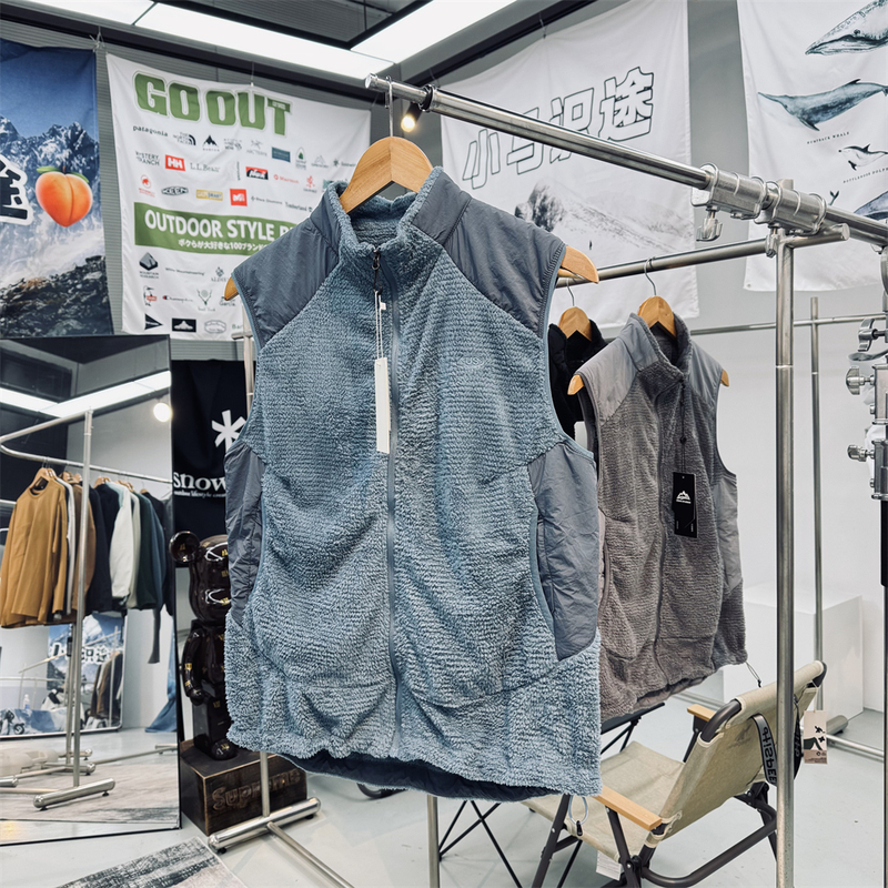 Ultra-Light and Soft Double-Sided Air Velvet Unisex Outdoor Functional Technology Self-Heating Warm Vest Fleece Vest