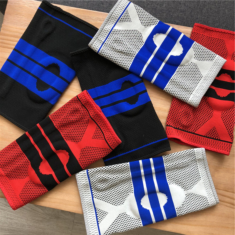 Foreign trade Original single anti-sprained anti-crash anti-knee wear silicone gel filling comprehensive protection professional sports kneecap