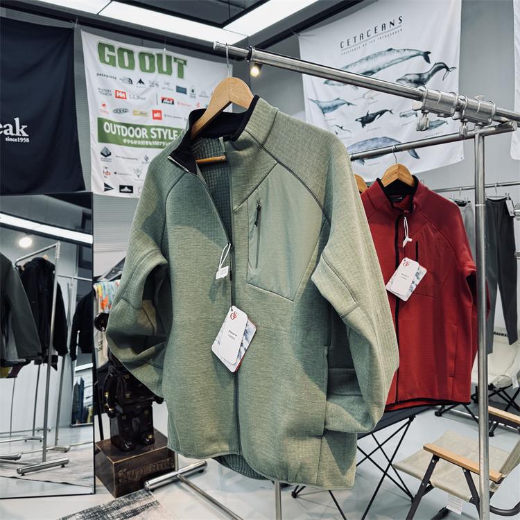 Dynamic Heat Circulation Breathable and Warm Three-Dimensional Magic Cube Fleece Unisex Outdoor Fleece Jacket with Zipper Cardigan