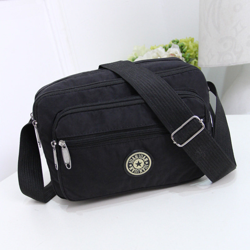 Ladies Crossbody Trendy Canvas One Shoulder Crossbody Women's Bag Nylon Oxford Bag Middle-aged and Older Women's Bag Casual Small Bag
