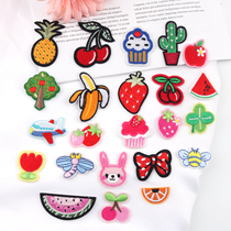 Cartoon cloth stickers fashion decoration sewing clothes denim pants patch small hole embroidery diy subsidy flower