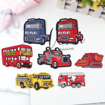 Childrens cartoon red car patch cloth clothing cloth sticker fashion all-match down denim decoration adhesive embroidery