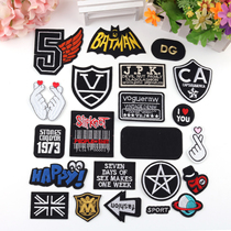 Fashionable patch clothes cloth patch patch repair hole decal embroidery iron patch down denim decorative cartoon stickers