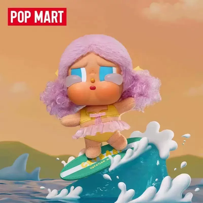 POP MART CRYBABY Vacation Mode On Crybaby Vinyl Beach Vacation Blind Box