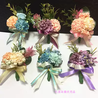 European-style new product business company annual meeting opening event celebration VIP simulation brother lapel flower New welcome corsage