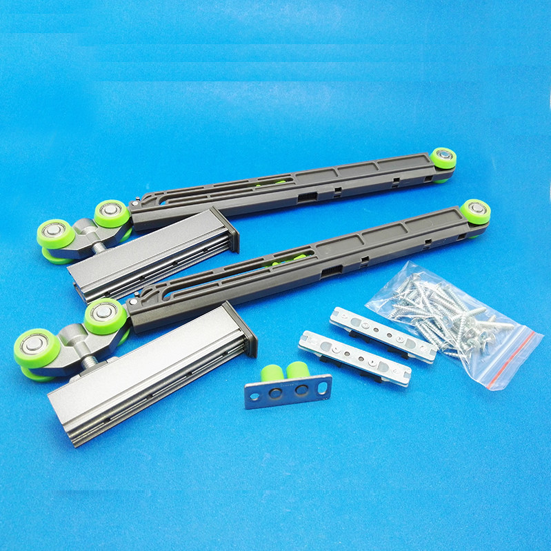 Sisal muted sliding door hanging wheel track hanging door kitchen pulley sliding door wood door cushioning damper suspension slide rail