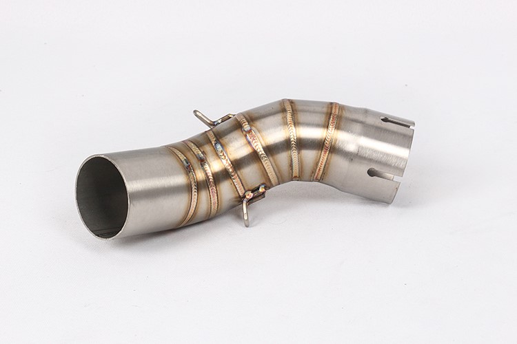 Xe máy thể thao sửa đổi ống xả Z900 Z900 xe máy bằng thép không gỉ hợp kim titan phần giữa cong ống nối - Ống xả xe máy pô xe wave alpha