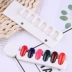 Nail công cụ màu swatch hiển thị bảng màu thẻ có thể tháo rời tương phản thẻ màu nam châm hấp thụ keo 6 màu acrylic - Công cụ Nail