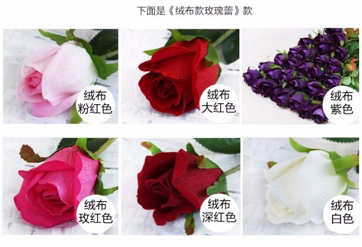 Mô phỏng hoa hồng bó hoa lụa hoa giả hoa đơn phòng khách trang trí hoa khô hoa bàn trang trí hoa cưới - Trang trí nội thất trang trí nhà bếp