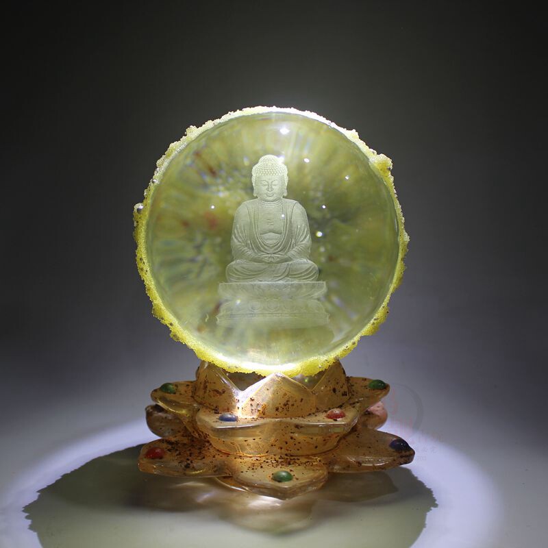 Sakyamuni Buddha's colorful relics, yellow crystal relics, crystal lotus relics, Tagawu