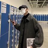 Tide, мужская осенняя шерстяная короткая куртка, оверсайз