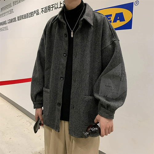 Tide, мужская осенняя шерстяная короткая куртка, оверсайз