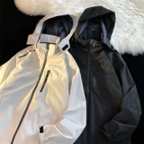 Куртка, мужская осенняя толстовка с капюшоном, флисовый альпинистский пуховик