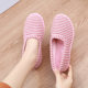 Winter cotton slippers, women's cotton shoes, striped indoor shoes, non-slip, warm and velvet, confinement shoes, maternity shoes, mother's shoes, women's shoes