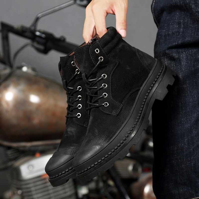 Cycling shoes men's motorcycle shoes breathable motorcycle boots knight waterproof and antifreeze inner heightening riding boots off-road racing shoes