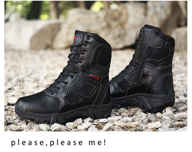 Autumn-winter riding shoes Locomotive Riding Boots Cross-country Skyscraper waterproof and anti-fall shoes Men's Army boots Racing Locomotive Boots