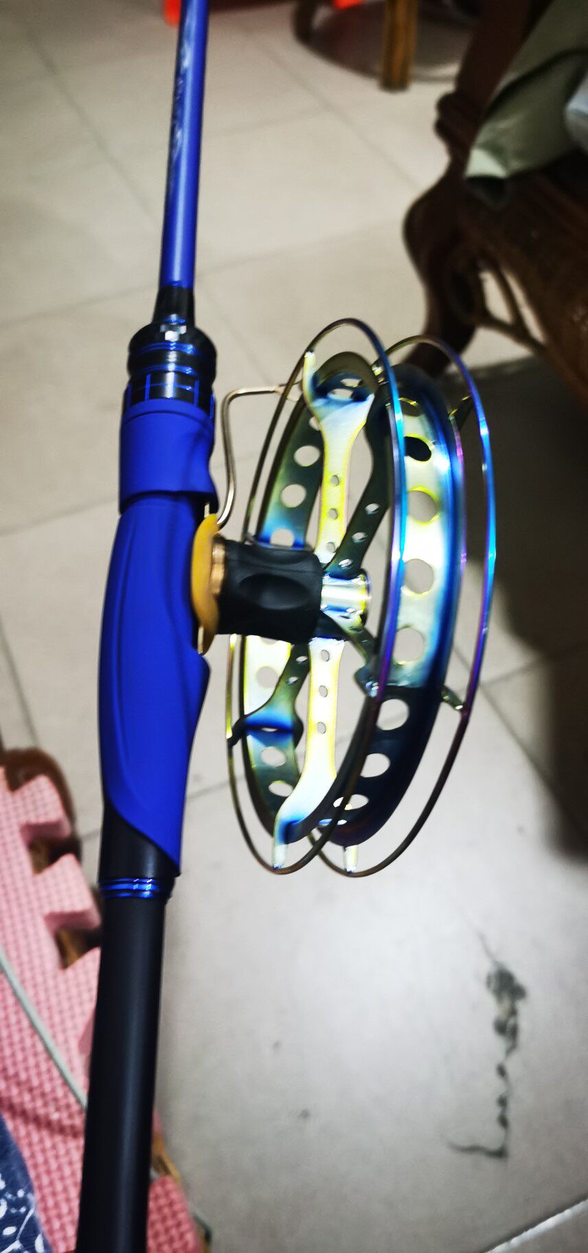 Titanium alloy hand dial 15 cm handmade ceramic bearing with guide ring with brake