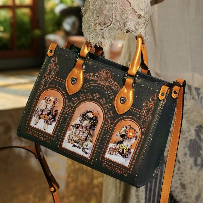 New 2026 Original Design Dog Tote Bag, Crossbody Bag, Gift for Valentine's Day, Fashionable Women's Bag