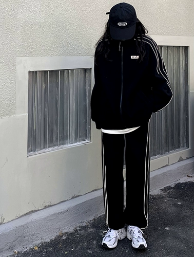 Спортивный костюм для школьников, модная толстовка, комплект, в корейском стиле, в западном стиле, популярно в интернете