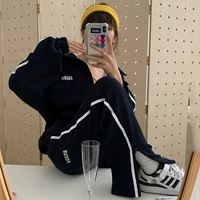 Глубокий синий 【два -кусочек хлопка】