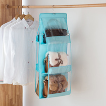  Wall-mounted fabric storage bag Hanging bag hanging storage shelf for bags Dust-proof storage cabinet storage artifact