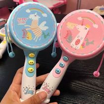 Baby hand-cranked rattle baby comfort with music newborn 0-1 hand-cranked rattle toddler toy baby educational