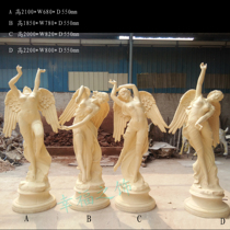 Artificial Sandstone beauty sculpture Angel glass fiber reinforced plastic sculpture Four Seasons goddess statue