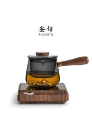 Sanxunyuanshan glass teapot around the stove, small electric ceramic stove, household high-temperature-resistant kettle, teapot