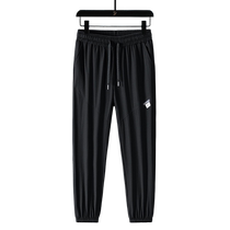 Casual Pants Men 2024 New Summer Thin sports pants loose bunches Tide Sign Men 90% Pants