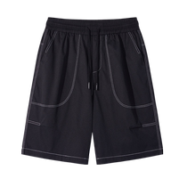 Summer five-point shorts mens trendy brand thin mens beach pants casual loose sports mens mid-pants
