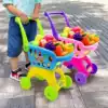 Children dual-use children's toy trolley girl supermarket kindergarten female treasure Beach doll shopping cart baby