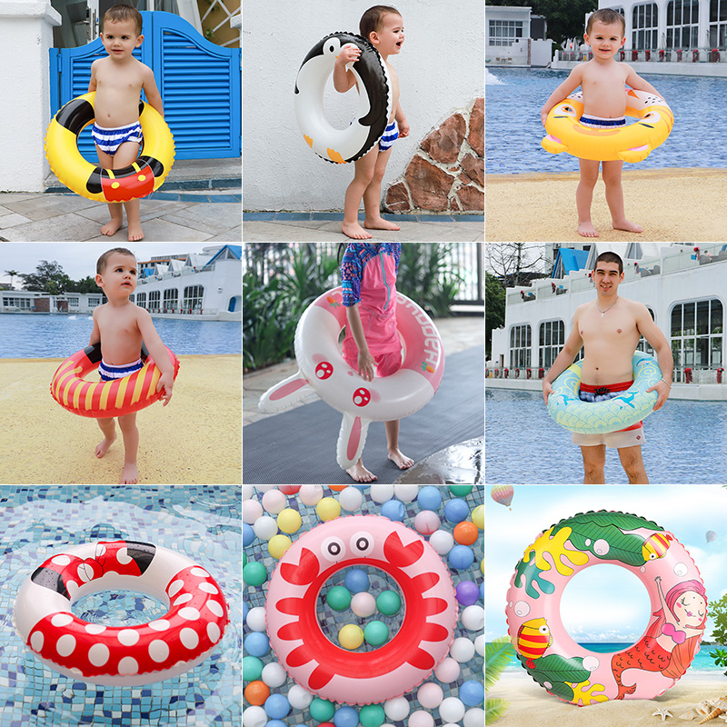 Swimming Ring Children Infant Underarms Lap Baby Adults Sit On Cute Armpits Circle Baby Swimming Circle Outdoor