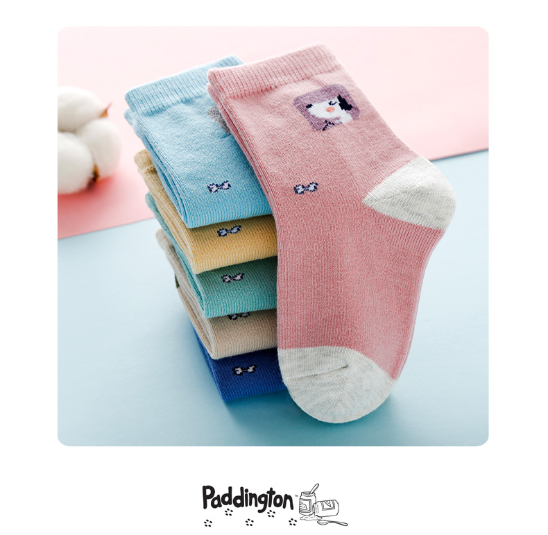 Trẻ em vớ cotton mùa thu và mùa đông nam nữ vớ trẻ em màu kẹo vớ trong cậu bé lớn dễ thương đại học gió Hàn Quốc 3-12 tuổi tất thú cho bé