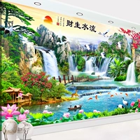 Sông Chào mừng Stitch thêu 2019 phòng khách cross stitch mới kiếm tiền chảy phong cảnh thêu thêu đơn giản mạnh - Công cụ & phụ kiện Cross-stitch tranh thêu chữ thập cha mẹ