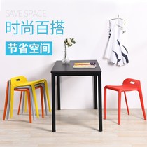 Nordic Plastic Stools Thickened Home Living Room Minimalist Adults High Bench Economy Type Creative Chair Horse Chair Etc Bench