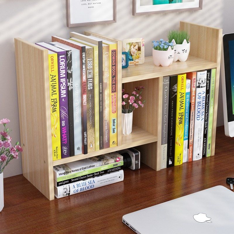 Desktop simple bookshelf children's desk shelf home simple office small bookcase student dormitory
