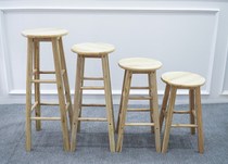 Factory direct sales Solid wood chair stool Bar chair Bar stool High stool round stool ladder stool Bar chair