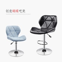 Bar chair lifting backrest chair modern minimalist computer chair rotating front desk high stool cashier cashier chair nail chair