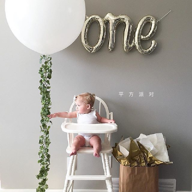 Small Red Book Baby 100 Days A Week Year Old Minimalist Style Birthday Party One with Alphabet Aluminum Film Balloon Decoration