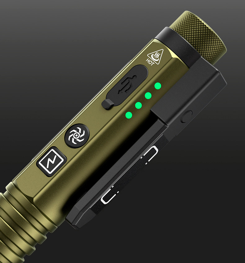 2026 New Model High-Brightness Flashlight, Rechargeable, Small, Portable, Multi-Function, Magnetic Work Light, Ultra-Bright for Outdoor Use