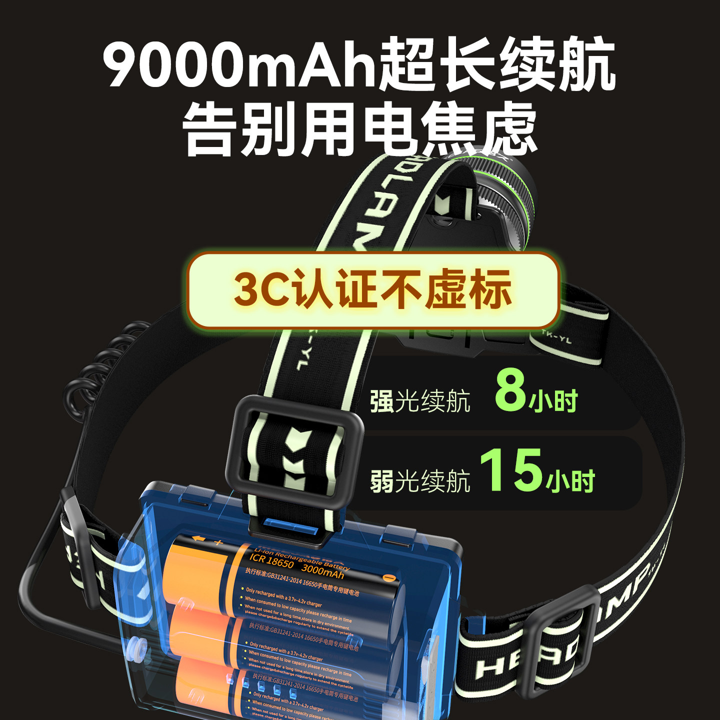 Налобный фонарь Mingjiu A212 стандарт