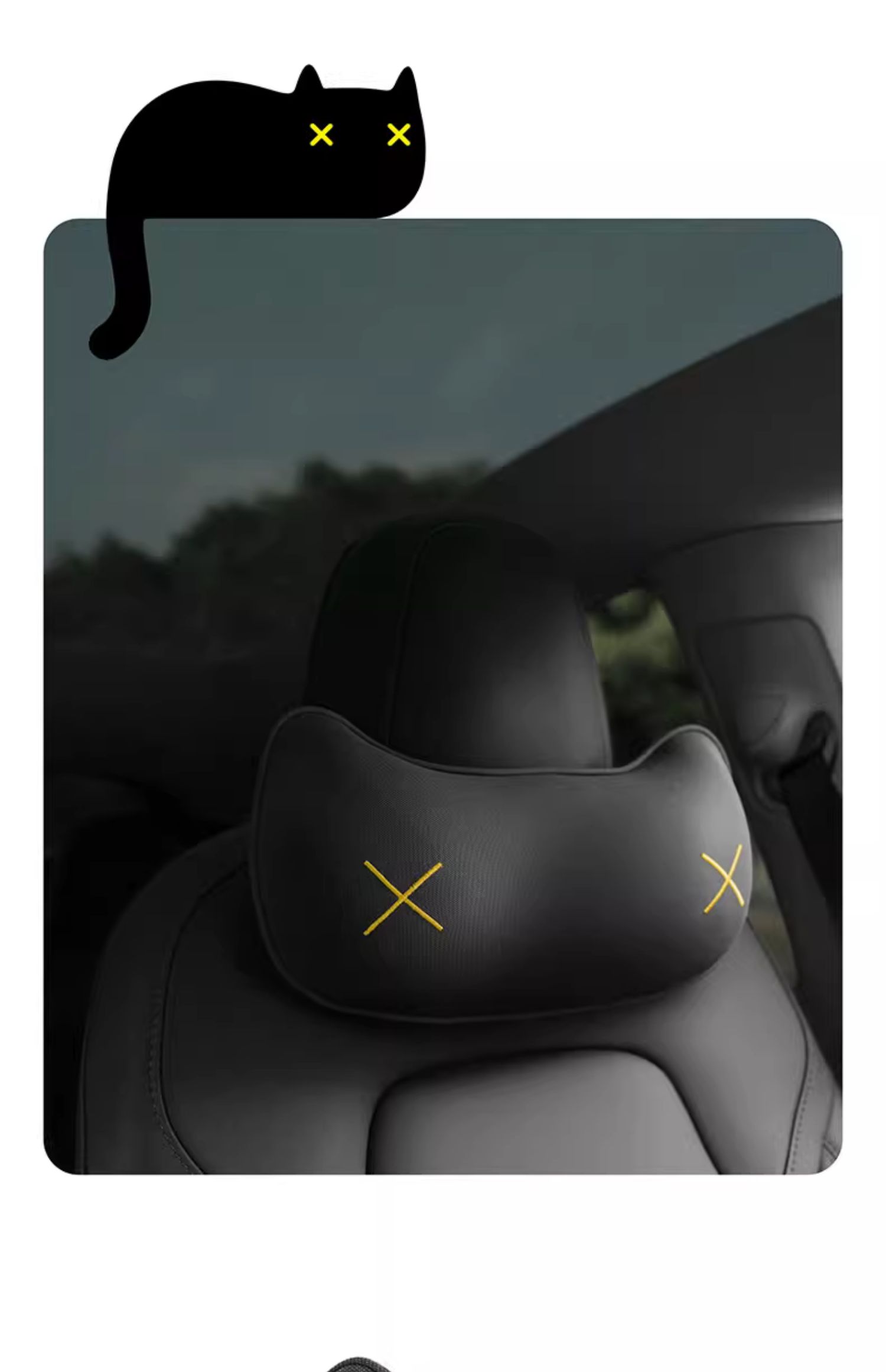 bbdd 外套可拆洗 MIMI 记忆棉汽车头枕 聚划算天猫优惠券折后￥60包邮（￥80-20）2色可选 腰靠￥78