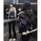 Утепленная бархатная демисезонная куртка, бейсбольный пуховик, форма