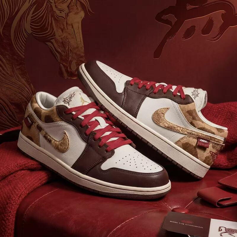 Nike/Nike Air Jordan 1 Aj1 Year of the Horse New Year Cny Retro Men's Basketball Shoes Iq5321 Nike/Nike Air Jordan 1 Aj1 Year of the Horse New Year Cny Retro Men's Basketball Shoes Iq5321